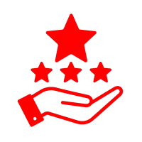 Fünf-Sterne-Bewertung als Symbol für Kundenzufriedenheit bei MyMove